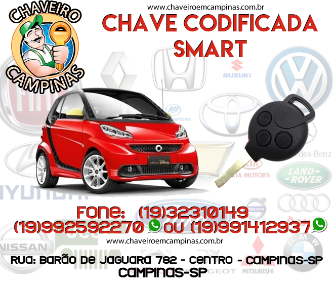 chave codificada smart em campinas e região