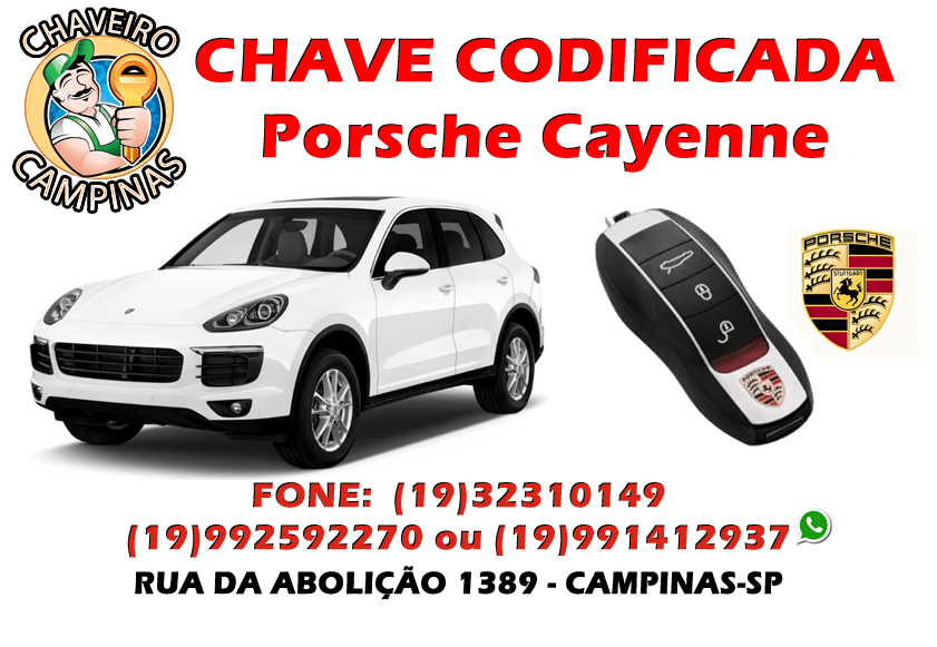 chave da porsche cayenne em campinas