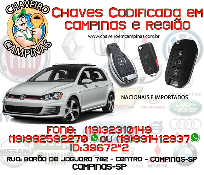 chave codificada em campinas e região 2022