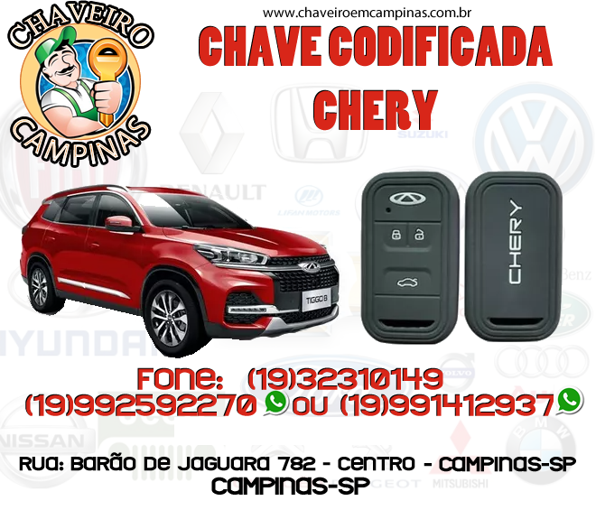 chaves codificadas em campinas